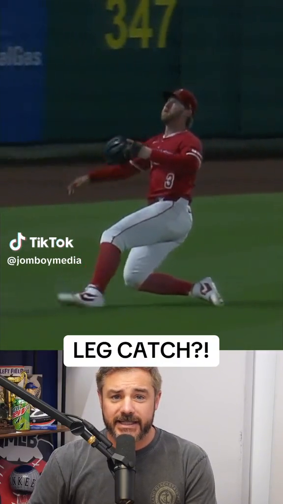 Taylor Ward made the catch with his LEG #defense #highlight #mlb #baseball #sports #outfield